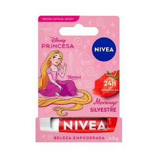 Hidratante Labial Nivea Disney Princesa Rapunzel Morango Silvestre, 4,8g