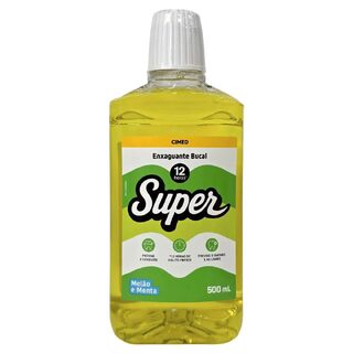Enxaguante Bucal com Flúor Melão e Menta Super Cimed 500Ml