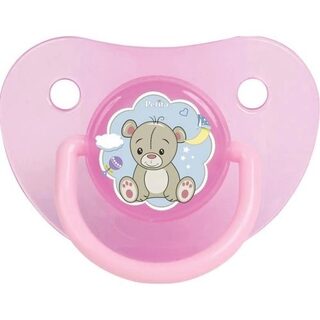 Chupeta Petita 6+ meses, bico ortodôntico, rosa, sortida