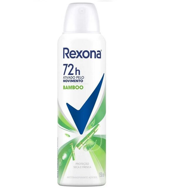 Desodorante Antitranspirante Feminino Rexona Bamboo aerossol, 1 unidade com 175mL