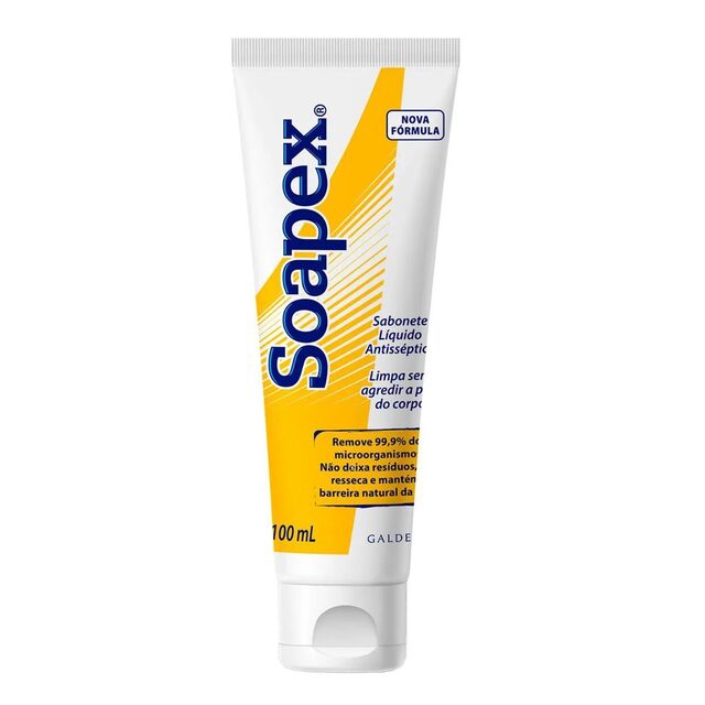 Sabonete Líquido Soapex Antisséptico Cremoso, 100mL