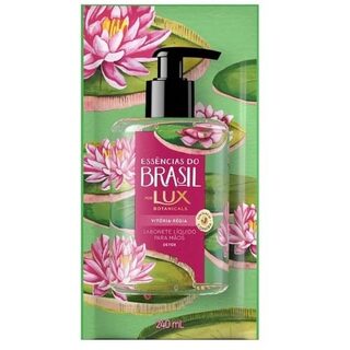 Sabonete Glicerinado para Mãos Lux Botanicals Essências do Brasil Vitória-régia refil, líquido com 240mL