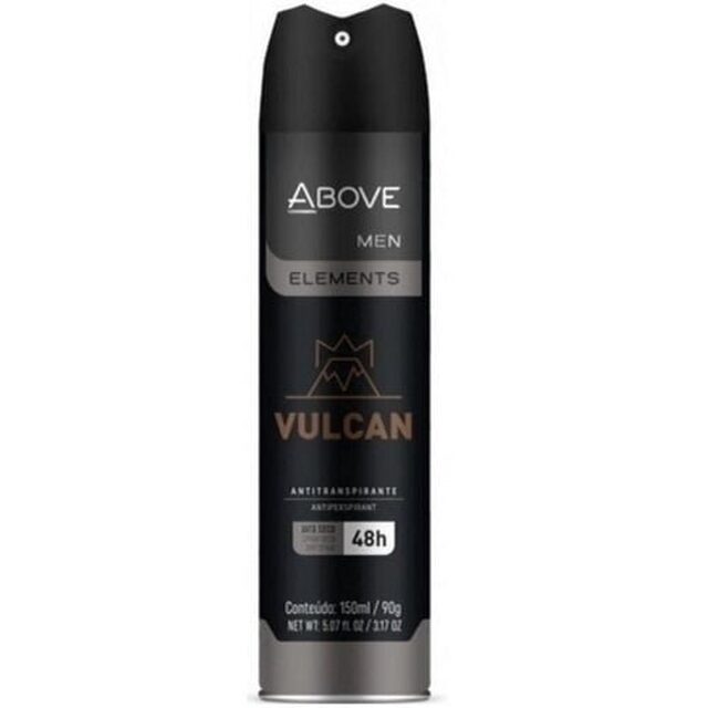 Desodorante Antitranspirante Above Men Elements vulcan, aerossol, 1 unidade com 150mL
