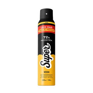 Desodorante Antitranspirante Aerosol Super Wood 250ml