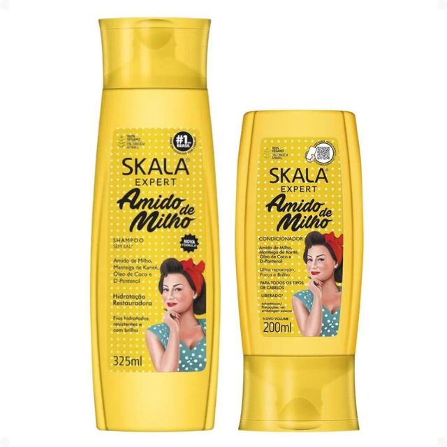 Kit Skala Expert Amido de Milho Shampoo 325mL + Condicionador 200mL