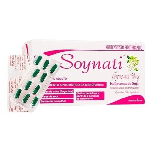 Soynati 150mg, caixa com 30 cápsulas duras