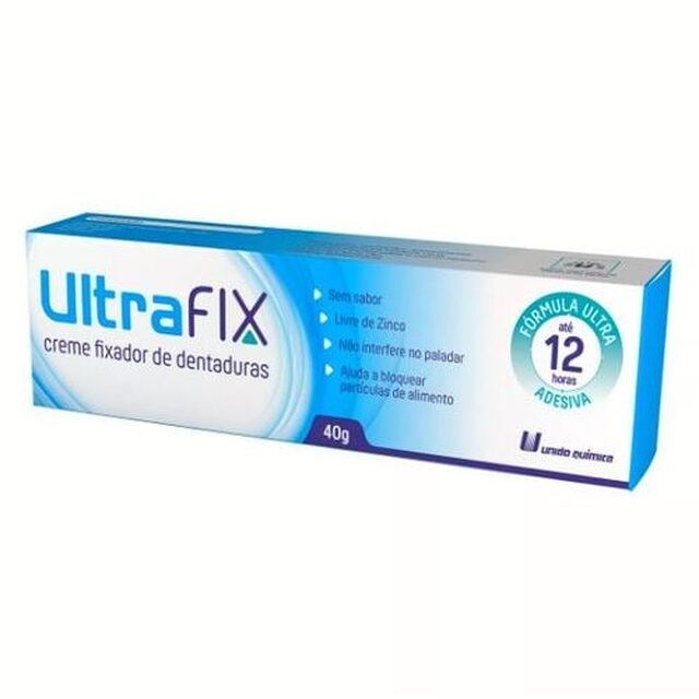 Creme Fixador de Dentadura Ultrafix sem sabor com 40g