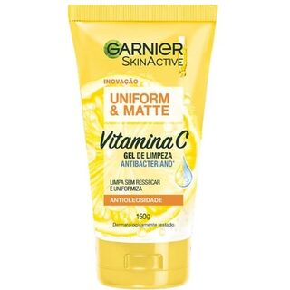 Sabonete Líquido Facial Garnier SkinActive Uniform&Matte 120g