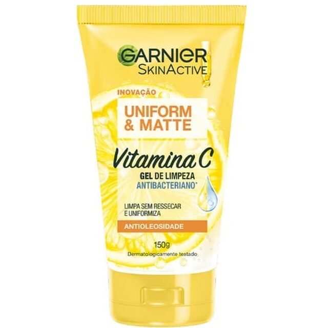 Sabonete Líquido Facial Garnier SkinActive Uniform&Matte 120g