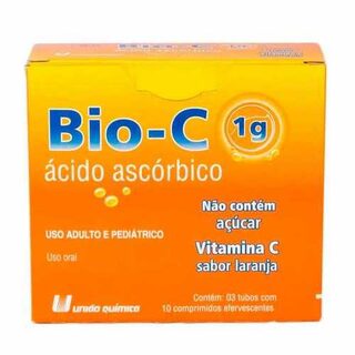 Bio-C Comprimido 1g, caixa com 30 comprimidos efervescentes