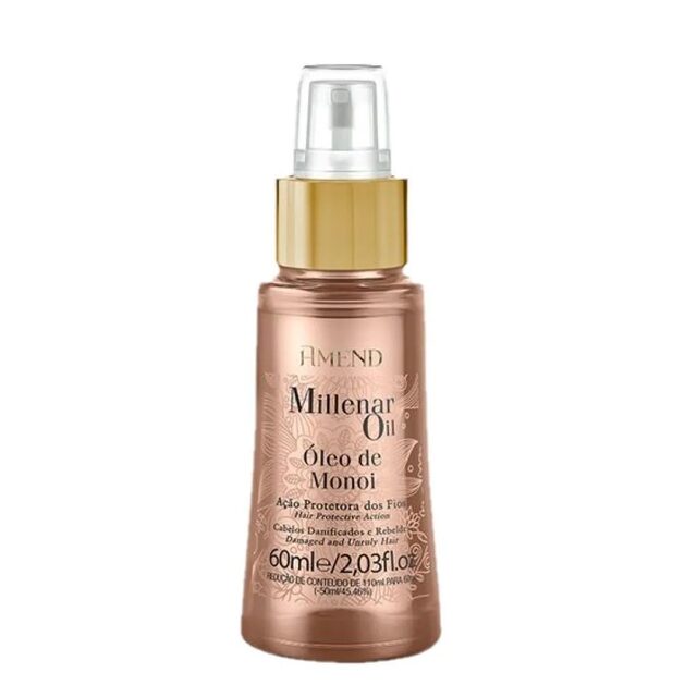 Óleo Capilar de Monoi Amend Millenar Oil Segredos do Mundo 60mL
