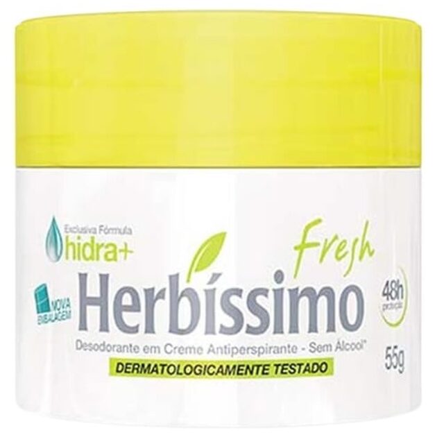 Desodorante Antitranspirante Herbíssimo Fresh creme com 55g