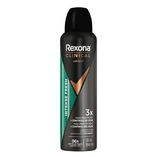 Desodorante Antitranspirante Rexona Clinical Intense Fresh +Controle de Odor aerossol com 150mL