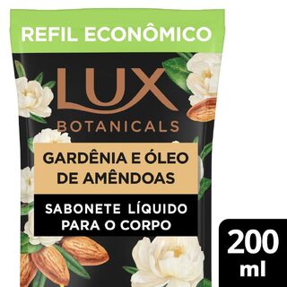 Refil Sabonete Líquido Lux Botanicals Gardênia e Óleo de Amêndoas Glicerinado 200mL