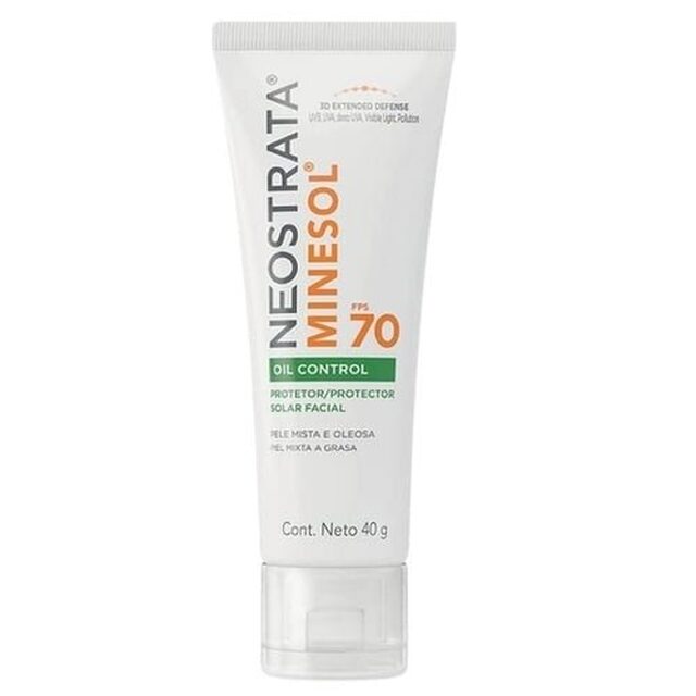 Protetor Solar Facial NeoStrata Minesol Oil Control sem cor, FPS 70, 1 unidade com 40g
