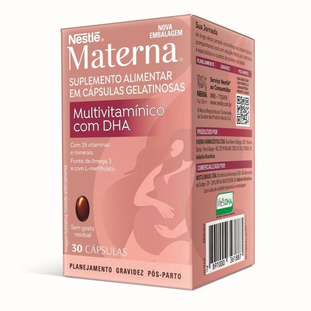 MATERNA COM DHA 30 CAPSULAS