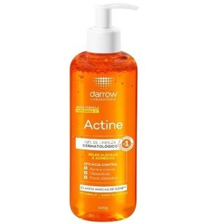 Gel para Limpeza Facial Darrow Actine Pele Oleosa e Acneica frasco, 1 unidade com 400g
