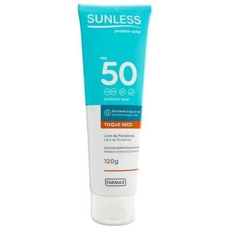 Protetor Solar Sunless Toque Seco FPS 50 com 120g