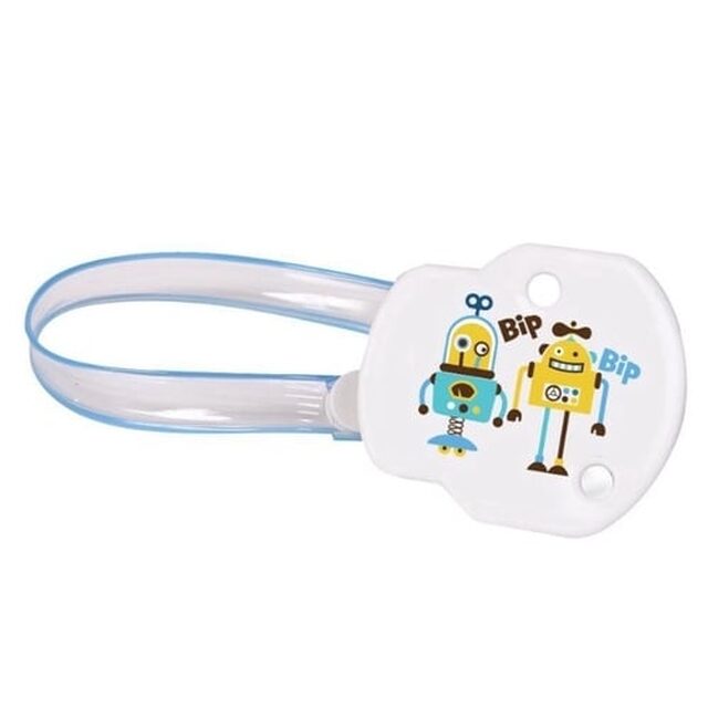 Prendedor de Chupeta Petita Boton, azul, 1 unidade