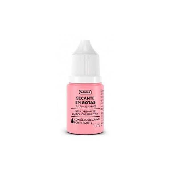 Óleo Secante de Esmalte Farmax, frasco com 10mL