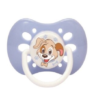 Chupeta Petita 0 a 6 meses, Duke, bico ortodôntico, ventilada, azul