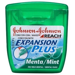 Fio Dental Johnson & Johnson Reach Expansion Plus menta, 1 unidade com 50m