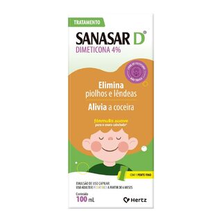 Emulsão capilar Sanasar D 4% (dimeticona) 100ml