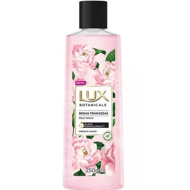 Sabonete Líquido Corporal Glicerinado Lux Botanicals Rosas Francesas, 250mL