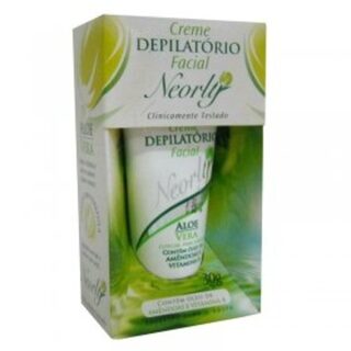 Creme Depilatório Facial Neorly aloe vera, 1 unidade com 40g