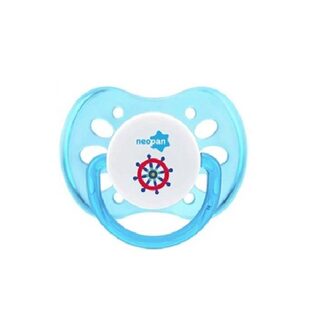 Chupeta Neopan Decorada 0 a 6 meses, ortodôntica, azul com 1 unidade