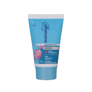 Desodorante Antitranspirante Creme Monange Ácido Hialurônico Feminino 72h 50g