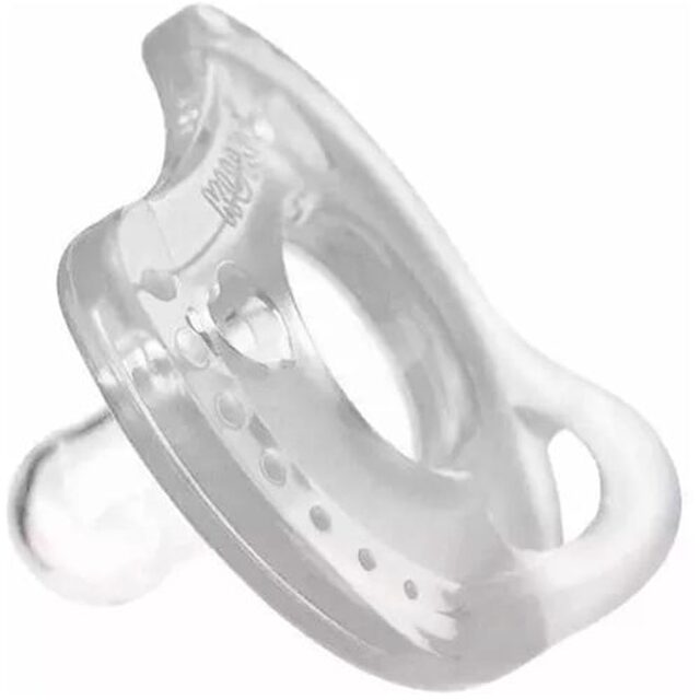 Chupeta de Silicone Kuka Soft Confort 0 a 6 meses, transparente com 1 unidade