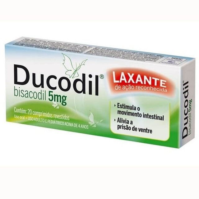 Ducodil 5mg, caixa com 20 comprimidos