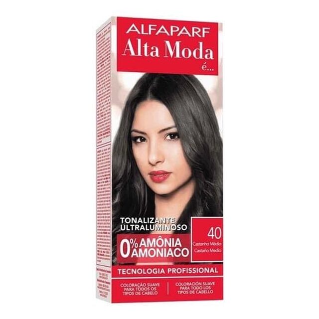 Tonalizante Alfaparf Alta Moda é nº 40 castanho médio