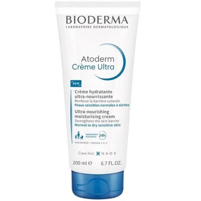 Creme Hidratante Facial e Corporal Bioderma Atoderm Ultra bisnaga com 200mL