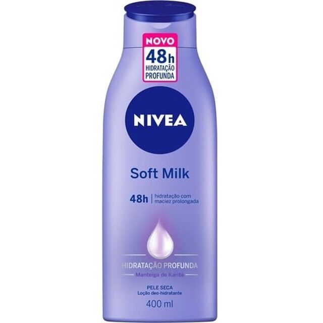 Loção Deo-hidratante Corporal Nivea Soft Milk Pele Seca 400mL
