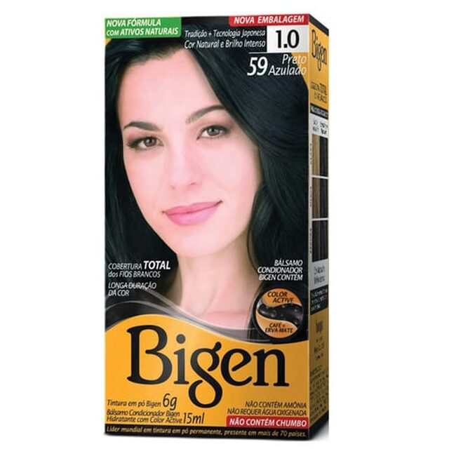 Tintura Bigen nº 1.0 preto azulado