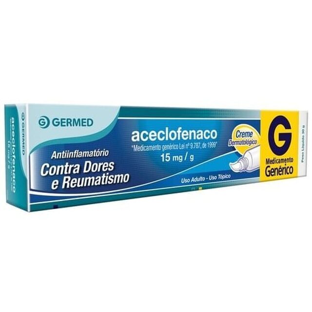 Aceclofenaco Creme Germed Pharma, bisnaga com 30g