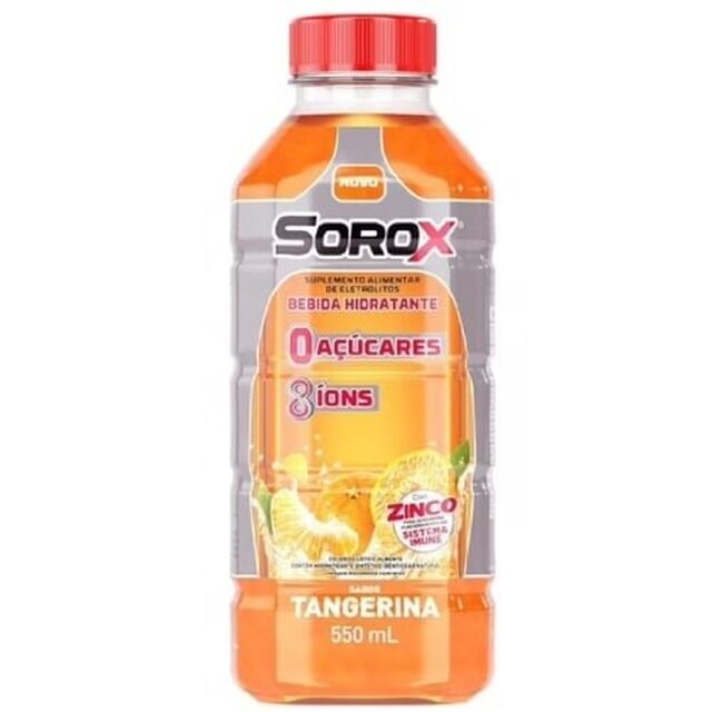 Bebida Hidratante Sorox tangerina, pet com 550mL