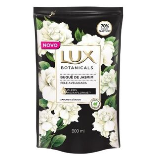 Sabonete Corporal Glicerinado Lux Botanicals Buquê de Jasmim líquido, refil, 1 unidade com 200mL