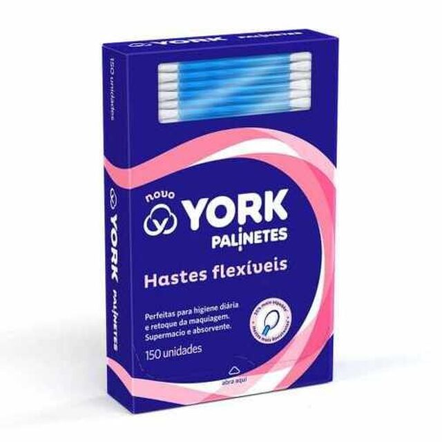 Hastes Flexíveis Palinetes York caixa com 150 unidades
