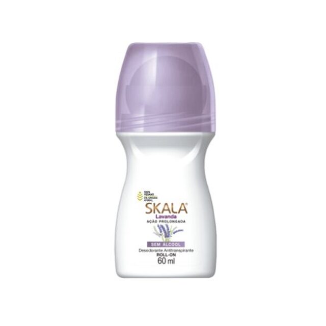 Desodorante Feminino Skala lavanda, roll-on com 60mL