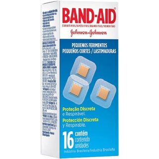 Curativos Band-Aid Pequenos Ferimentos caixa com 16 unidades