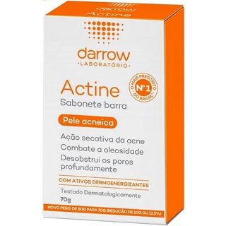 Sabonete Darrow Actine Pele Acneica barra, 1 unidade com 70g