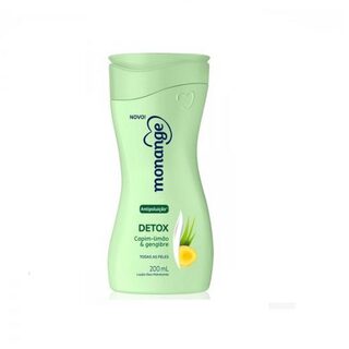 Hidratante Corporal Monange Detox campim-limão e gengibre com 200mL