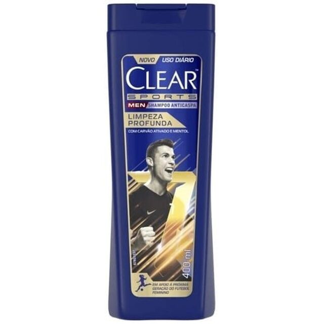 Shampoo Anticaspa Clear Men Sports Limpeza Profunda 400mL