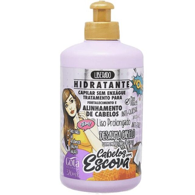 Creme sem Enxágue Gota Dourada Cabelos com Escova, 320mL