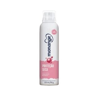 Desodorante Feminino Monange proteção seca, aerossol comprido, 1 unidade com 150mL