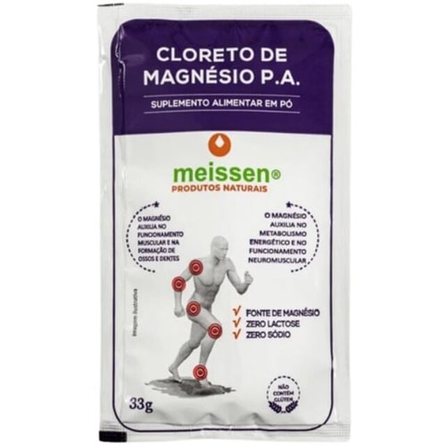 Cloreto de Magnésio P.A Meissen sachê, 1 unidade com 33g