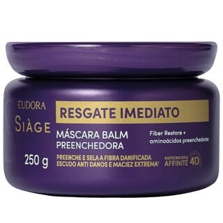 Máscara Balm Preenchedora Eudora Siàge Resgate Imediato, 250g